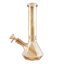 10" Geometric Hexagon Electroplated Glass Bong Glass Bong Fortune