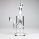9" 2-in-1 Color accented Glass Dag Rig with Percolator Glass Bong 777 Smoke Clear