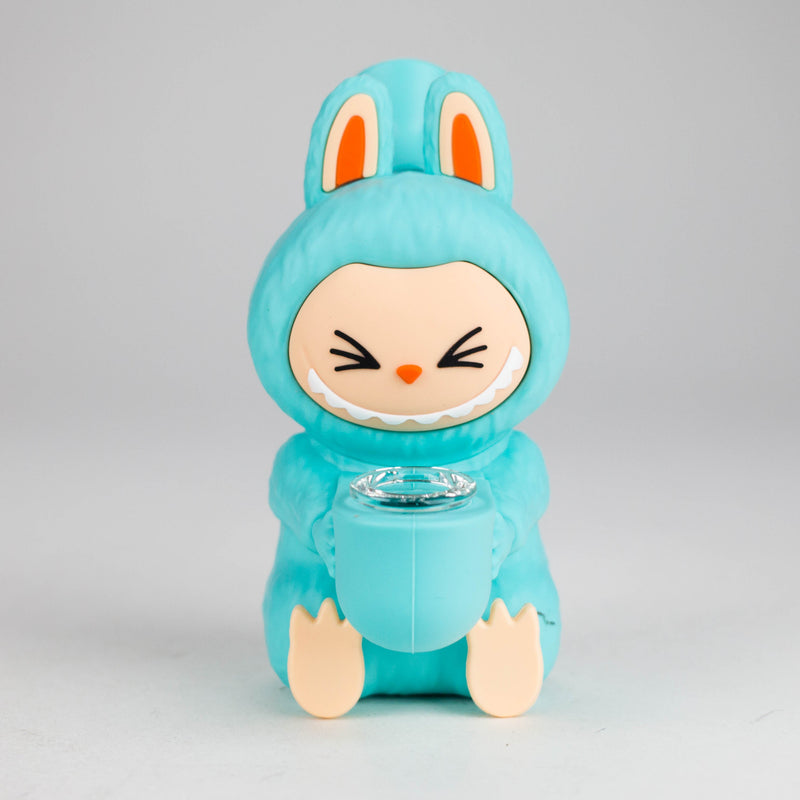 6" Popular Character Design Silicone Bong Resin · Silicone · Plastic Bong 777 Smoke Green
