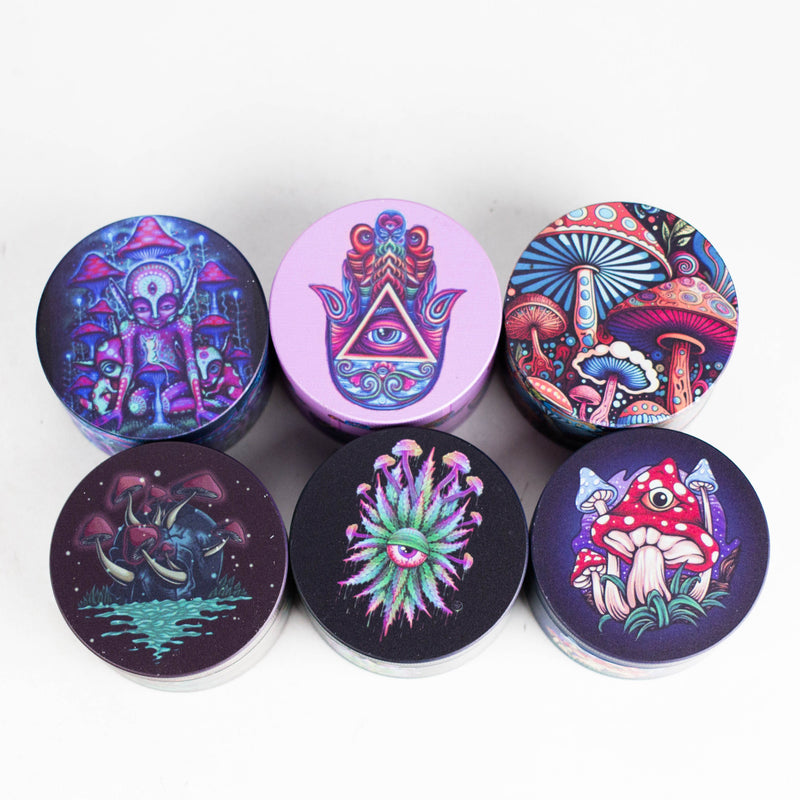 2.5" 4-Layer Metal Herb Grinder – Star Wars Design (Box of 6) Display Pack 777 Smoke