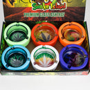 Glow-in-the-Dark Premium Glass Ashtray – Box of 6 Glass Ashtray 777 Smoke