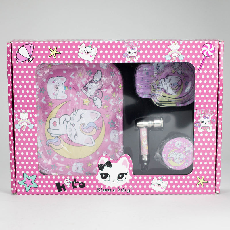 4-in-1 Metal Pipe Smoke Set – Complete Kit Bundle 777 Smoke Kitty