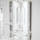 9" 2-in-1 Color accented Glass Dag Rig with Percolator Glass Bong 777 Smoke