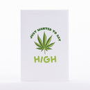 Intricate Greetings | Cannabis Leaf 3D Pop-Up Card – For Any Occasion Holiday · Anniversary Intricate Greetings Just Wanted to Say High