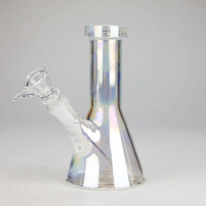 O 6" Shiny Heavy Beaker Bong with Down Stem