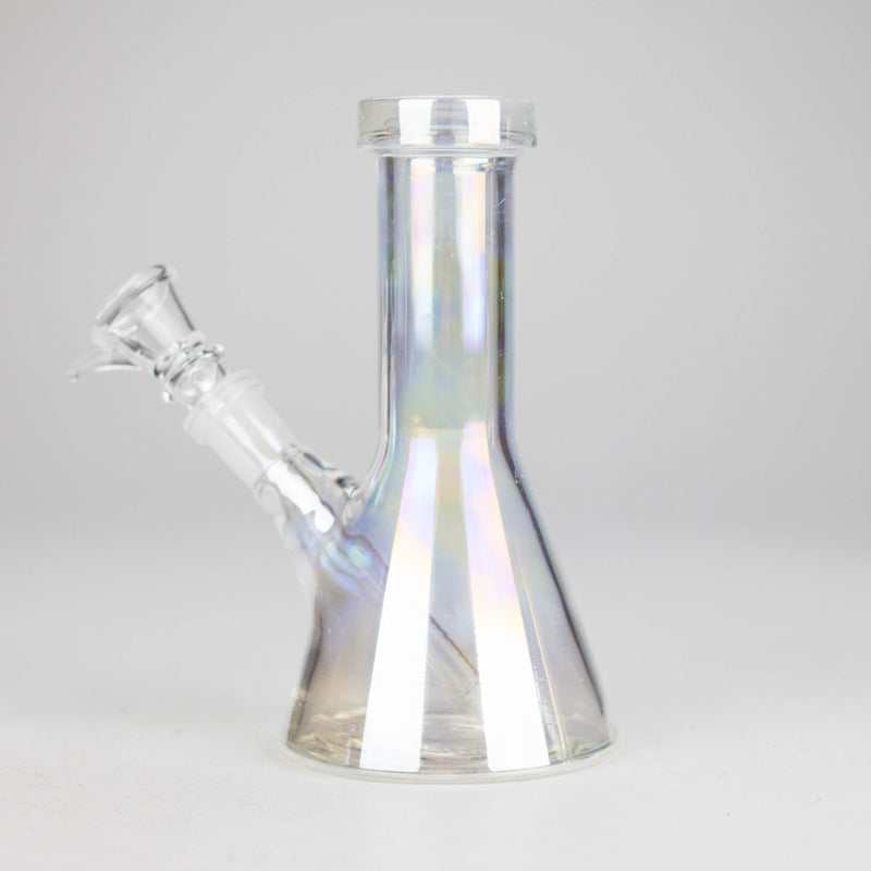O 6" Shiny Heavy Beaker Bong with Down Stem