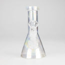 6" Heavy Shiny Beaker Bong with Down Stem Glass Bong HALLO GLASS