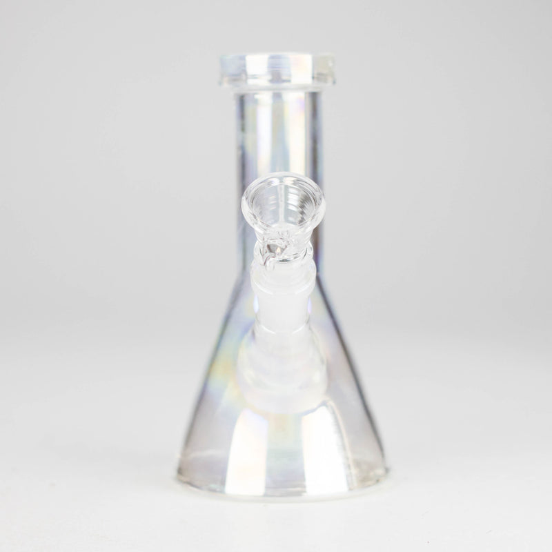 O 6" Shiny Heavy Beaker Bong with Down Stem