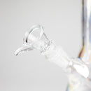 6" Heavy Shiny Beaker Bong with Down Stem Glass Bong HALLO GLASS