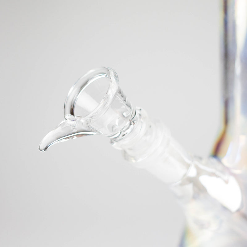 O 6" Shiny Heavy Beaker Bong with Down Stem