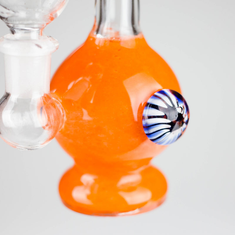 O 6" Sticker Bubler Bong Assorted Colours