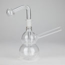 6" Snooper Double Ball Clear Bong Glass Bong HALLO GLASS