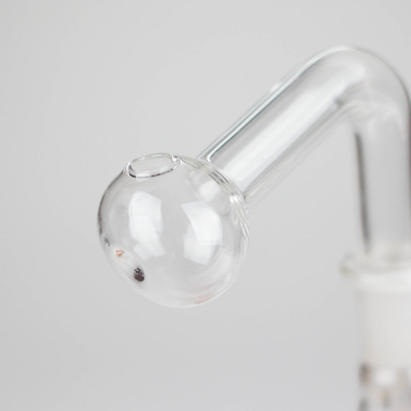 O 6" Snooper Double Ball Clear Bong