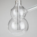 6" Snooper Double Ball Clear Bong Glass Bong HALLO GLASS