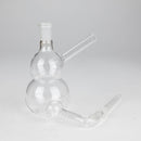 6" Snooper Double Ball Clear Bong Glass Bong HALLO GLASS