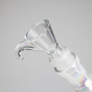 8" Shiny Beaker Bong Double Ring with Handle Slide, Glass Bong HALLO GLASS