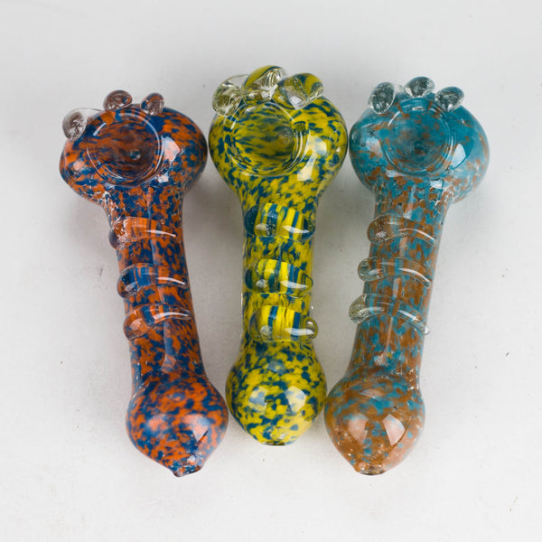 O (2pc Set) 5" Peanut, three horns Multi Color