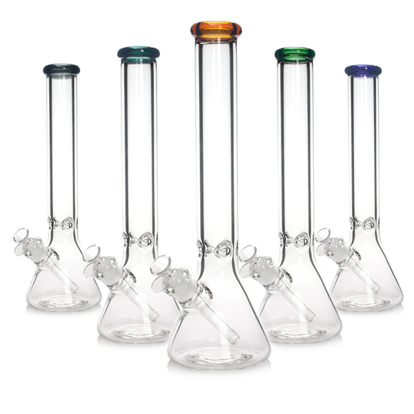 16" Beaker Bong with Bowl and Downstem Glass Bong Small Biz Distributors