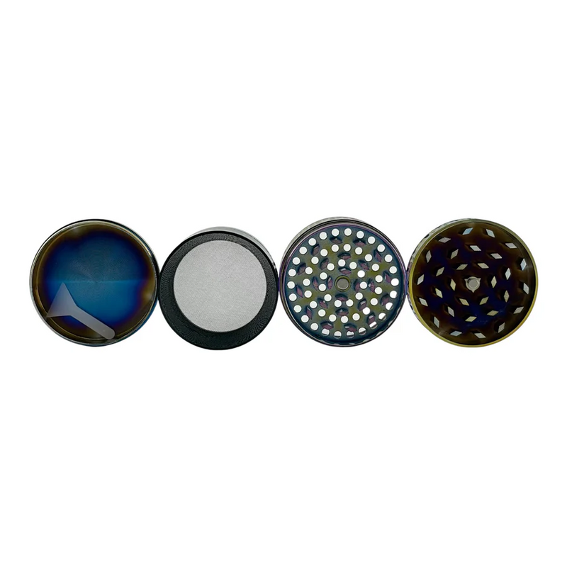 Electroplated 50mm * 35mm 4 Part Grinder Display Pack Super Supplys Inc