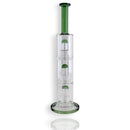 17" Triple Dome Percolator Water Pipe with 14mm Handle Bowl Piece Glass Bong Super Supplys Inc