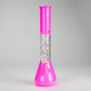12" Double Perc Fancy Glass Water Bong – Assorted Colors Glass Bong RMG WHOLESALE