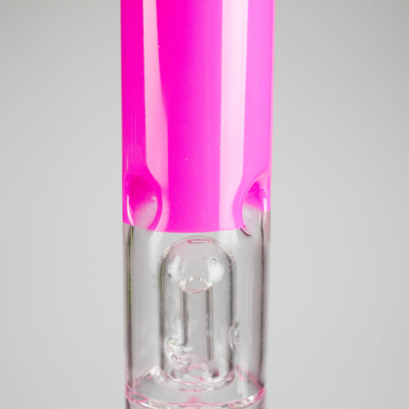 12" Double Perc Fancy Glass Water Bong – Assorted Colors Glass Bong RMG WHOLESALE