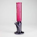 10" Shining Straight Glass Water Bong – Assorted Colors Glass Bong RMG WHOLESALE