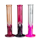 10" Shining Straight Glass Water Bong – Assorted Colors Glass Bong RMG WHOLESALE