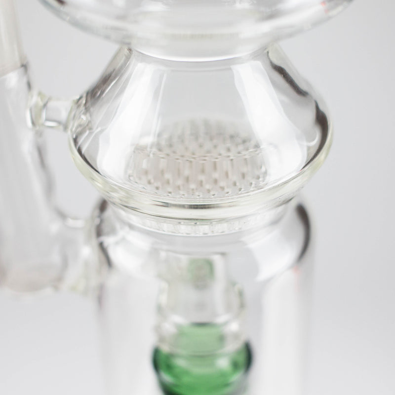 16" Poke Glass Water Bong – Assorted Colors Glass Bong RMG WHOLESALE
