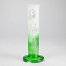 8" Straight Tube Glass Bong – Assorted Colors Glass Bong RMG WHOLESALE