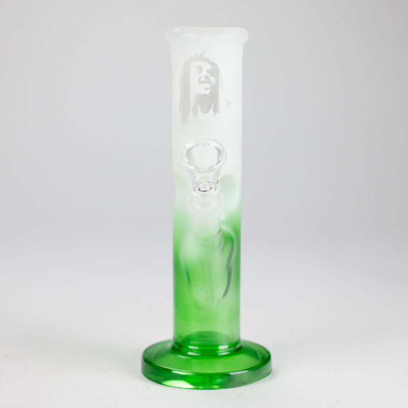 O 8" Straight Tube Glass Bong – Assorted Colors