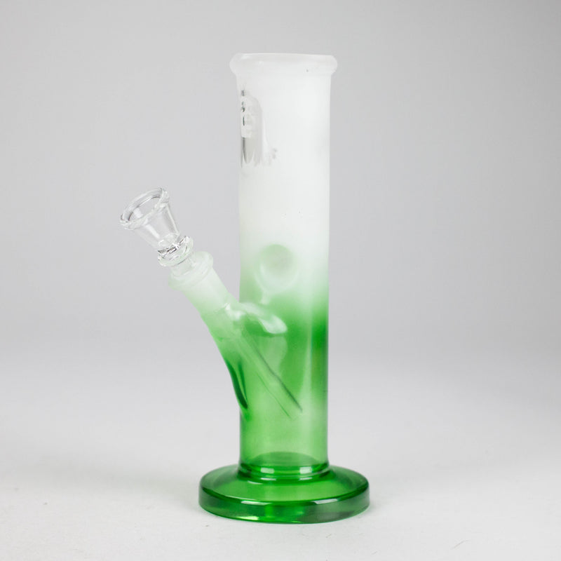 O 8" Straight Tube Glass Bong – Assorted Colors