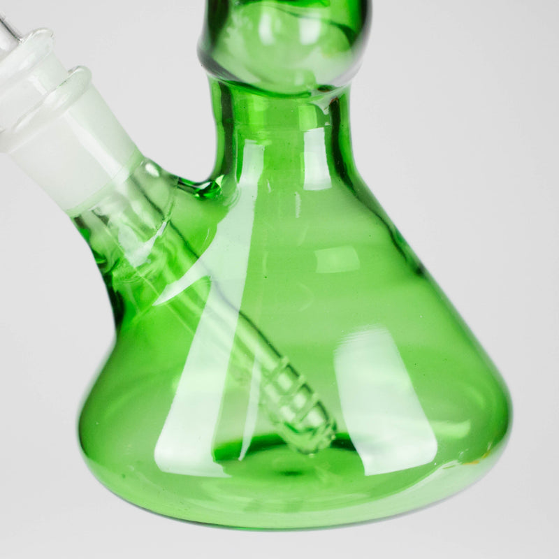 O 8" Zigzag Glass Bong – Assorted Colors