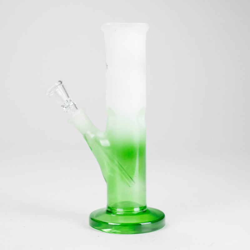 O 8" Straight Tube Glass Bong – Assorted Colors