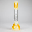 12" Double Perc Glass Water Bong – Fungus Design (Assorted Colors) Glass Bong RMG WHOLESALE