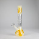 12" Double Perc Glass Water Bong – Fungus Design (Assorted Colors) Glass Bong RMG WHOLESALE
