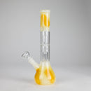 12" Double Perc Glass Water Bong – Fungus Design (Assorted Colors) Glass Bong RMG WHOLESALE