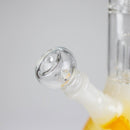 12" Double Perc Glass Water Bong – Fungus Design (Assorted Colors) Glass Bong RMG WHOLESALE