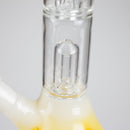 12" Double Perc Glass Water Bong – Fungus Design (Assorted Colors) Glass Bong RMG WHOLESALE