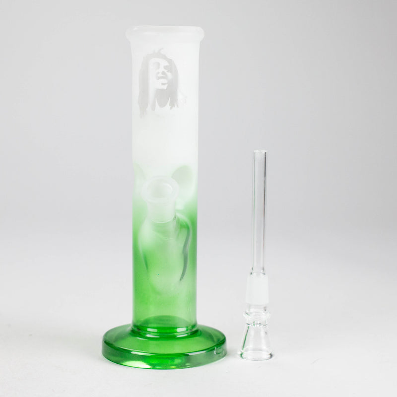 O 8" Straight Tube Glass Bong – Assorted Colors