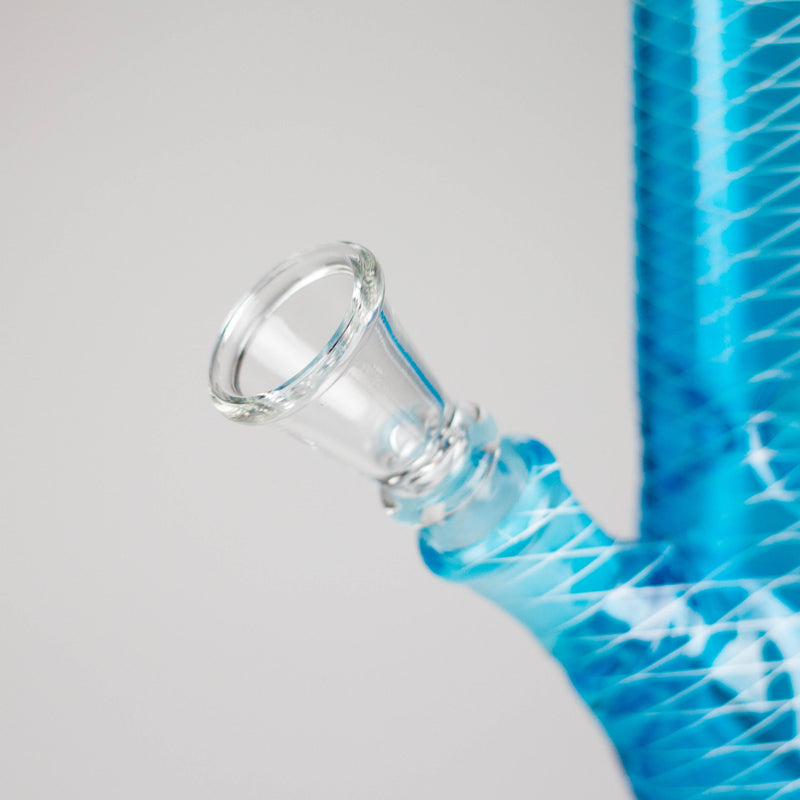 10" Mesh Straight Glass Water Bong – Assorted Colors Glass Bong RMG WHOLESALE