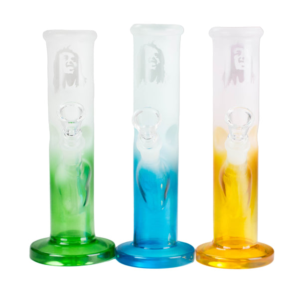 O 8" Straight Tube Glass Bong – Assorted Colors