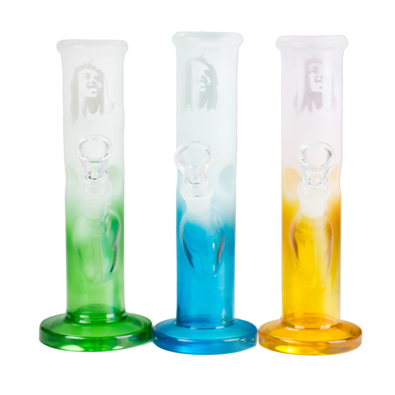 O 8" Straight Tube Glass Bong – Assorted Colors