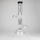 NG | 18" Double Zong 4-Arm Perc Beaker [G2232] Glass Bong High-End Brands Glass BLACK