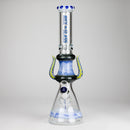 NG | 17" Crowned Diablo Bong [S391] Glass Bong High-End Brands Glass BLUE