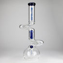 NG | 18" Double Zong 4-Arm Perc Beaker [G2232] Glass Bong High-End Brands Glass BLUE