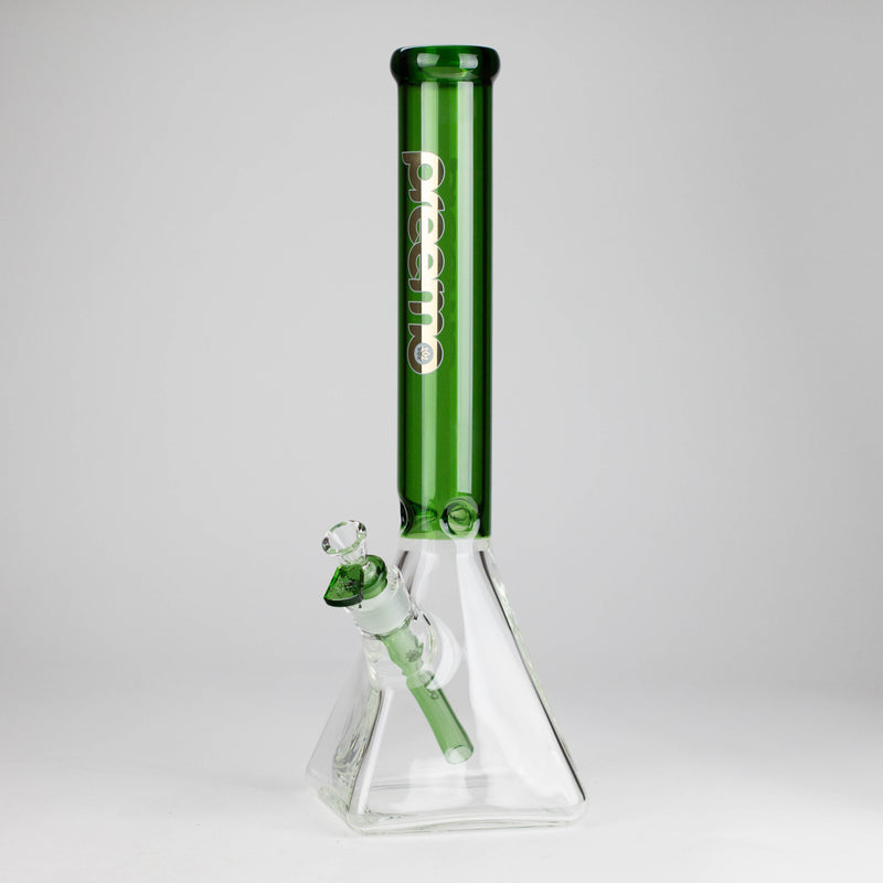 preemo - 16 inch Pyramid Base Beaker [P038] Glass Bong preemo GREEN