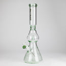 NG | 16" Pear Shape Tube with UFO Perc [BO-066] Glass Bong High-End Brands Glass GREEN