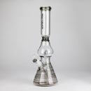 NG | 16" Pear Shape Tube with UFO Perc [BO-066] Glass Bong High-End Brands Glass BLACK
