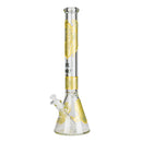 NG | 18" 9mm Metallic Eagle and Skull Beaker [L745] Glass Bong High-End Brands Glass
